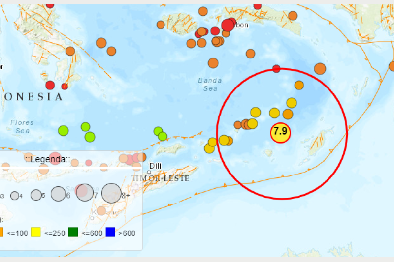 Data historis BMKG catat 10 kali gempa merusak terjadi di Maluku Data historis BMKG catat 10 kali gempa merusak terjadi di Maluku