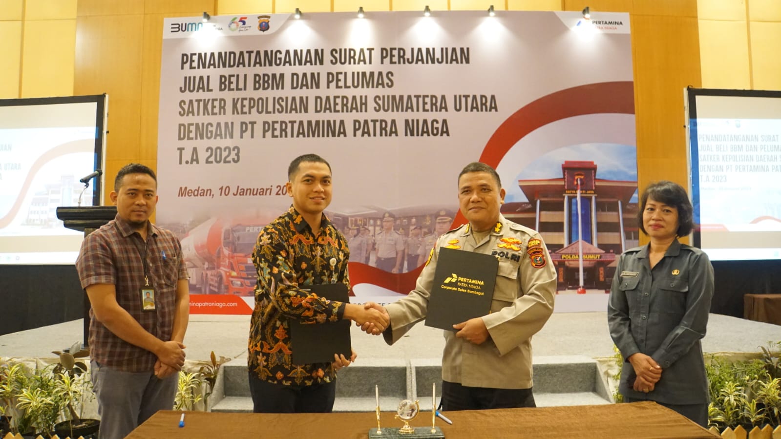 Pertamina dan Polda Sumut <i>teken</i> MoU penyediaan BBM dan pelumas tahun 2023 Pertamina dan Polda Sumut <i>teken</i> MoU penyediaan BBM dan pelumas tahun 2023