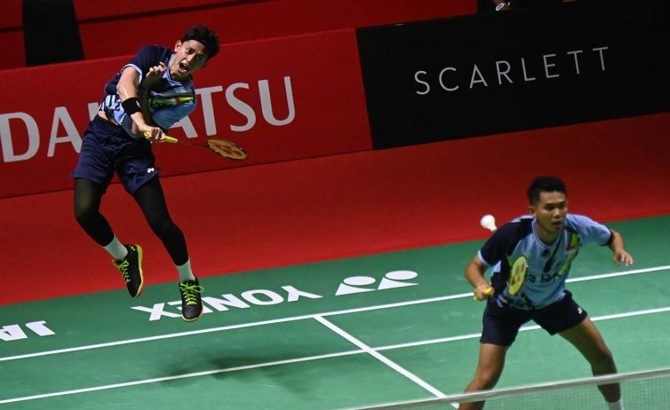 Fajar/Rian hadapi juara Olimpiade Tokyo di semifinal Japan Open