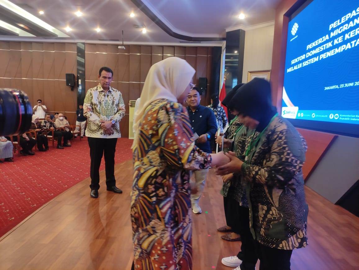 Apjati lepas keberangkatan 31 orang PMI ke Arab Saudi lewat SPSK