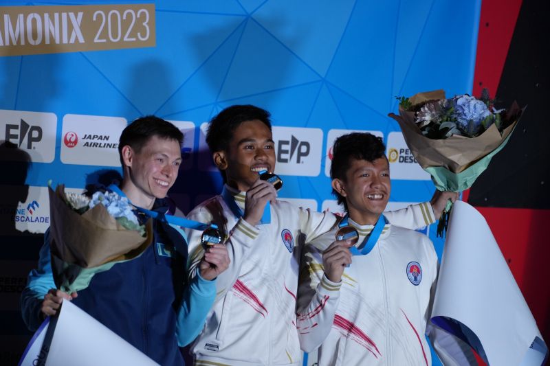 Panjat tebing Indonesia raih dua emas pada Piala Dunia di Prancis