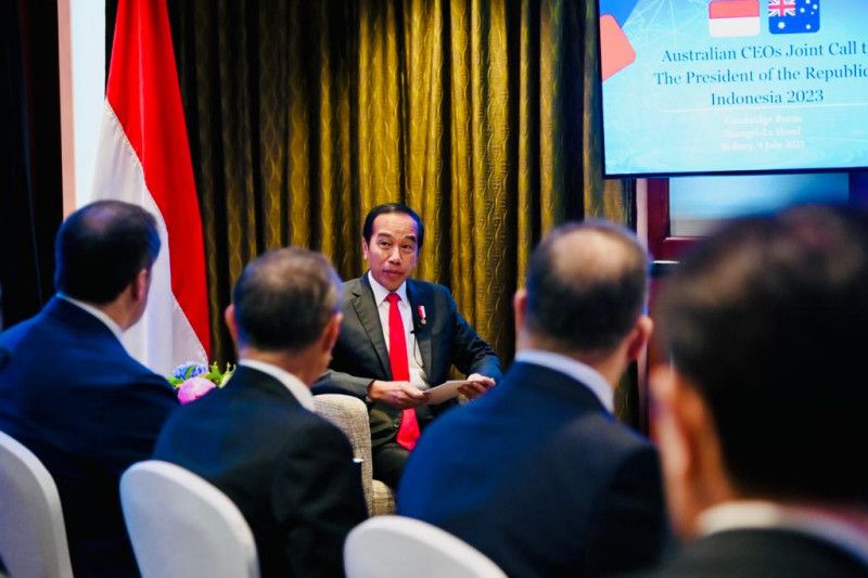 Jokowi tegaskan kerja sama ekonomi jadi fokus kunjungan ke Australia Jokowi tegaskan kerja sama ekonomi jadi fokus kunjungan ke Australia
