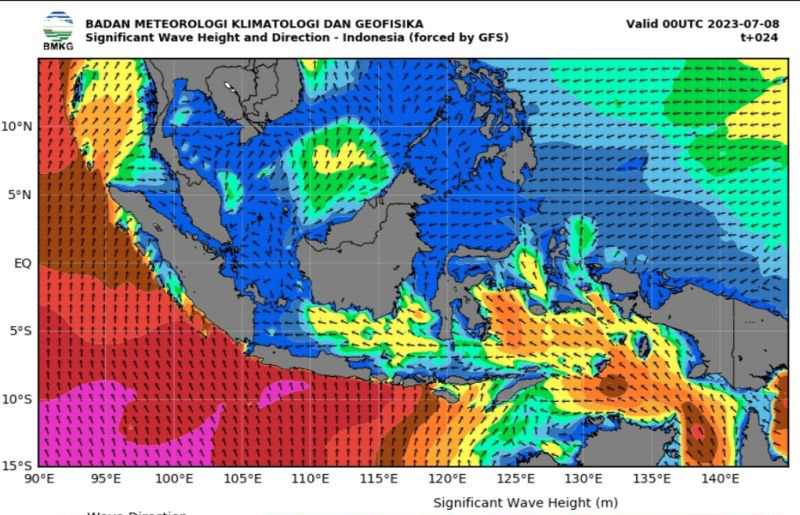 Masyarakat pesisir diimbau waspada gelombang tinggi hingga enam meter Masyarakat pesisir diimbau waspada gelombang tinggi hingga enam meter