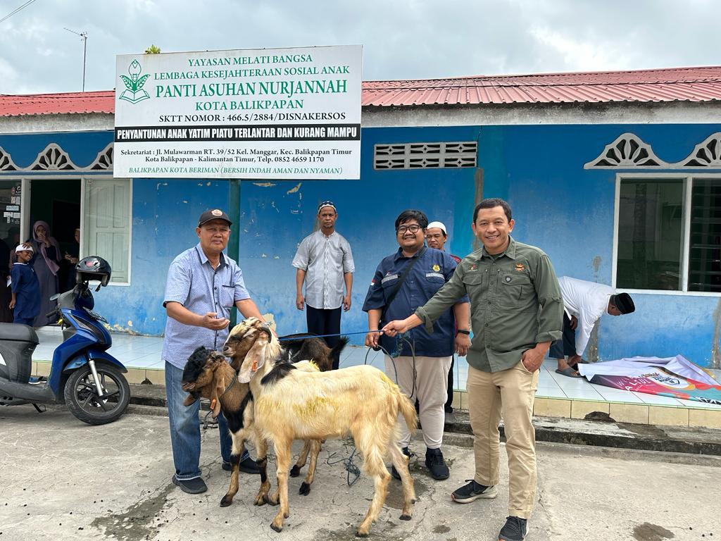 Panpel Forum Kapnas 2023 sumbang hewan kurban untuk panti asuhan di Balikpapan Panpel Forum Kapnas 2023 sumbang hewan kurban untuk panti asuhan di Balikpapan