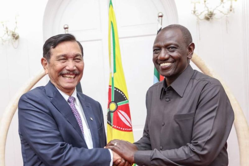 Luhut bahas investasi panas bumi hingga impor ternak dengan Kenya