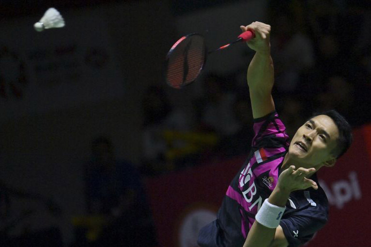 Tunggal putra amankan satu semifinal dari pertemuan Jonatan vs Ginting Tunggal putra amankan satu semifinal dari pertemuan Jonatan vs Ginting
