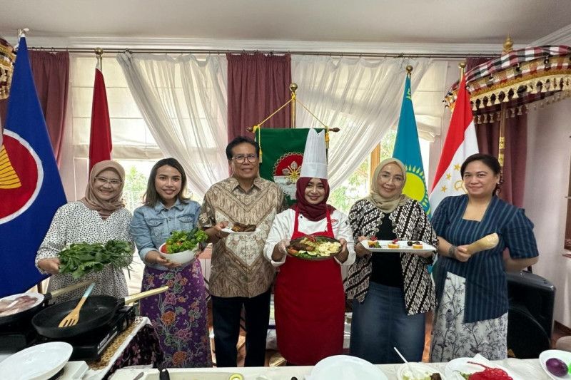 KBRI Astana gelar demo masak di Pusat Budaya Indonesia di Kazakhstan
