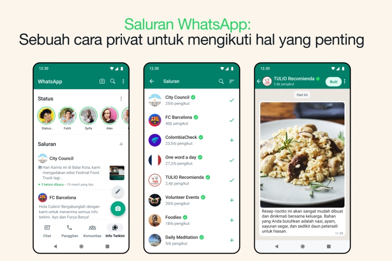 WhatsApp hadirkan fitur Channel bantu pengguna dalami minatnya