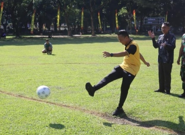 Polres Langkat gelar turnamen sepak bola sinergitas Forkopimda