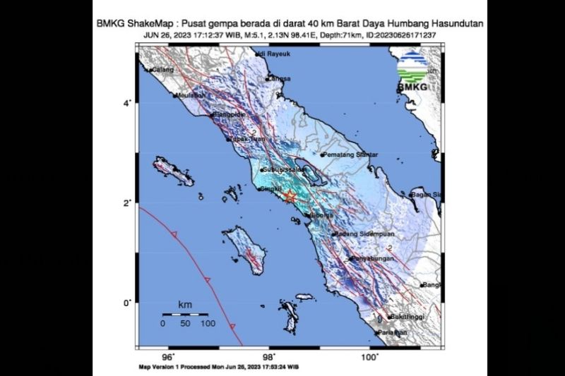 BMKG sebut aktivitas lempeng Indo-Australia picu gempa M5,1 di Sumut BMKG sebut aktivitas lempeng Indo-Australia picu gempa M5,1 di Sumut