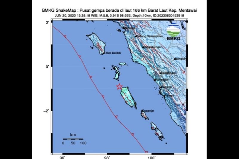 Aktivitas lempeng Indo-Australia picu gempa M5,8 di Kepulauan Mentawai Aktivitas lempeng Indo-Australia picu gempa M5,8 di Kepulauan Mentawai