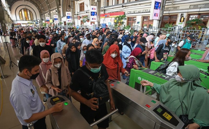 Sebanyak 38.200 penumpang berangkat dari wilayah Daop 1