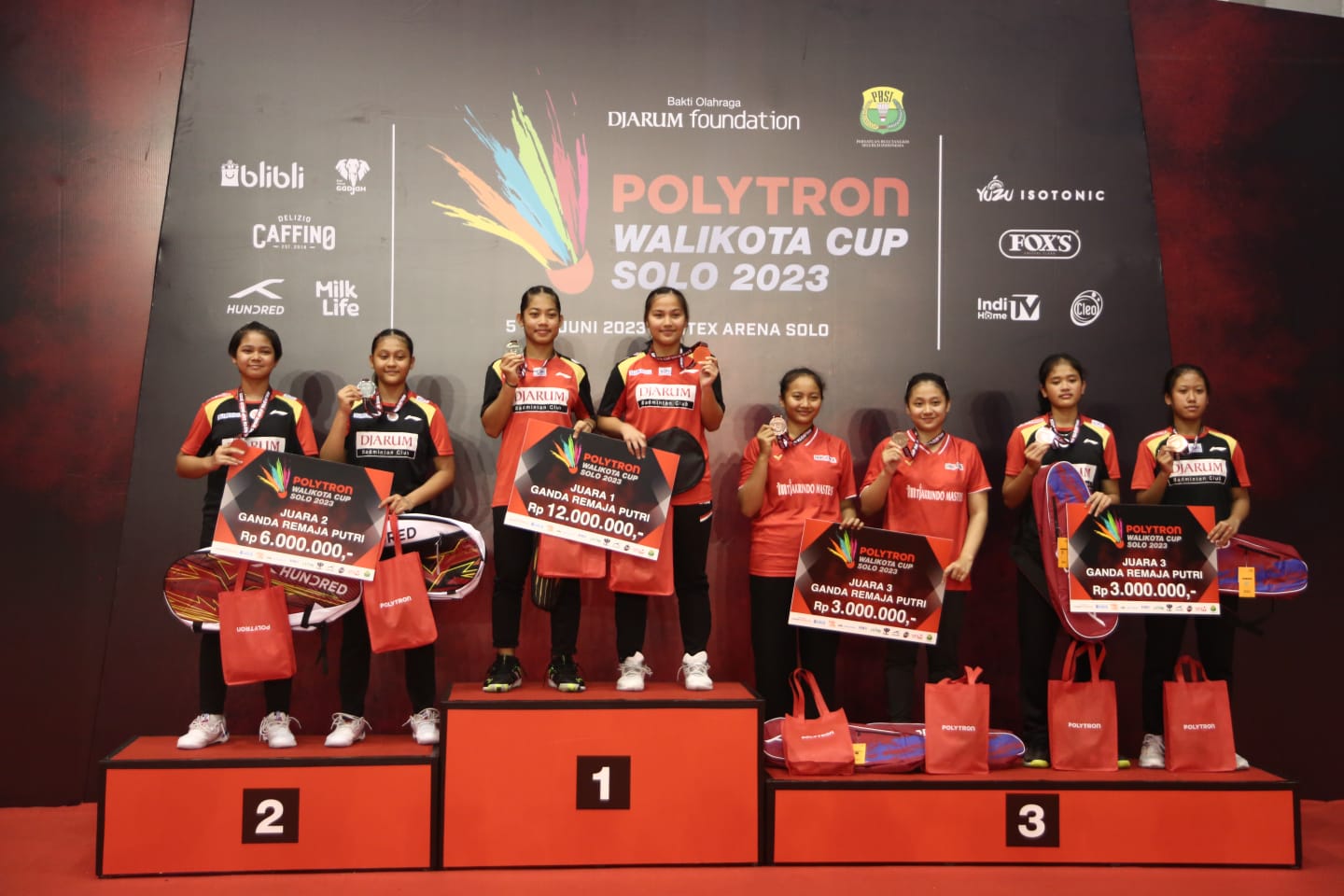 Polytron Wali Kota Cup Solo 2023, atlet PB Djarum raih 12 gelar juara Polytron Wali Kota Cup Solo 2023, atlet PB Djarum raih 12 gelar juara