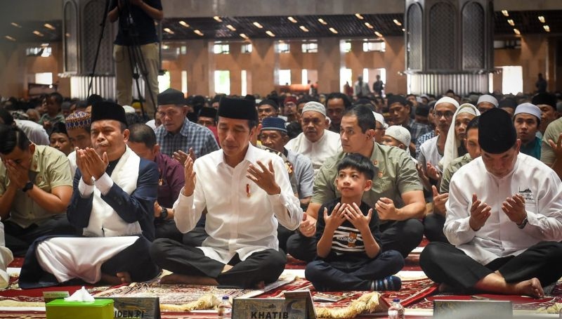 Presiden Jokowi ajak Jan Ethes shalat Jumat di Masjid Istiqlal