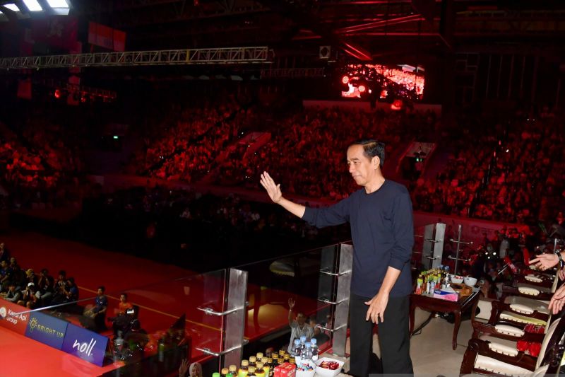 Presiden Jokowi doakan agar Anthony Ginting juarai Indonesia Open Presiden Jokowi doakan agar Anthony Ginting juarai Indonesia Open
