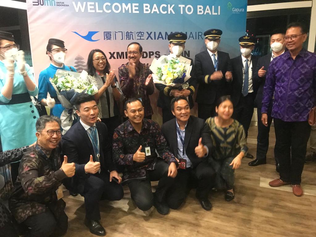 Xiamen Airlines MF891 layani penerbangan Tiongkok - Bali PP Xiamen Airlines MF891 layani penerbangan Tiongkok - Bali PP