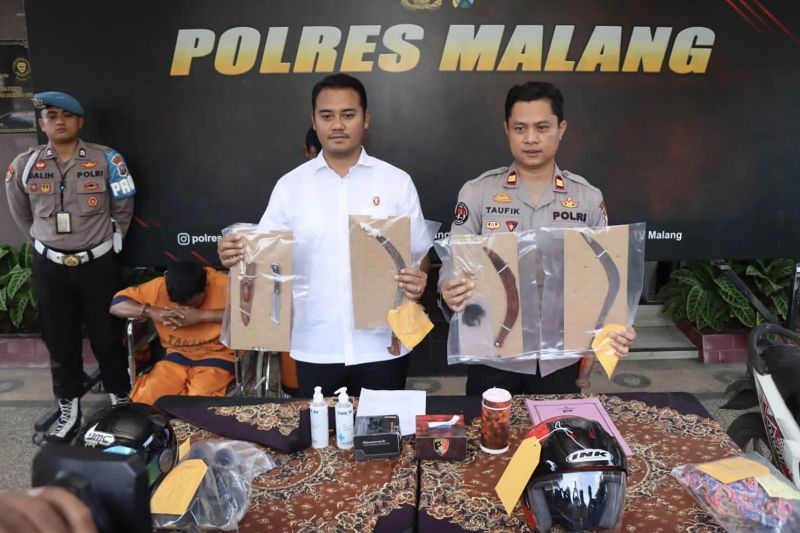 Polres Malang tangkap pelaku jambret lukai tiga korban