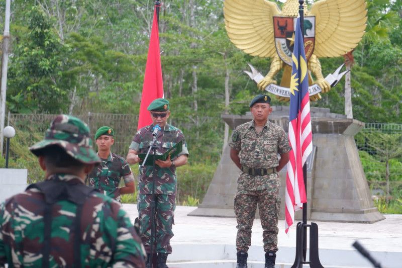 TNI dan TDM patroli terkoordinasi di batas Indonesia-Malaysia TNI dan TDM patroli terkoordinasi di batas Indonesia-Malaysia
