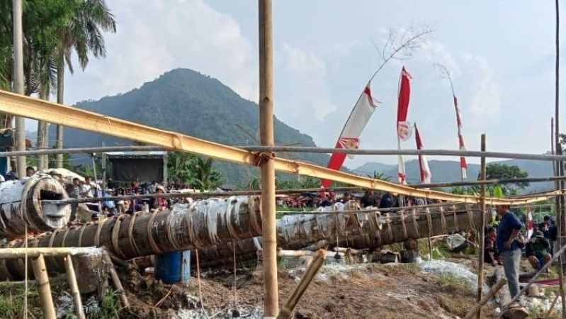 Ratusan meriam kayu meriahkan Festival Kuluwung di Bogor