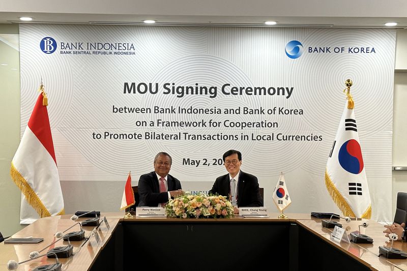 Bank Indonesia dan Bank of Korea kerja sama penggunaan mata uang lokal Bank Indonesia dan Bank of Korea kerja sama penggunaan mata uang lokal
