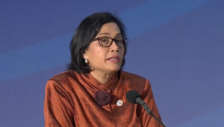 Menkeu Sri Mulyani menyampaikan alokasi belanja PUPR bangun jalan di Lampung Rp588,7 miliar Menkeu Sri Mulyani menyampaikan alokasi belanja PUPR bangun jalan di Lampung Rp588,7 miliar