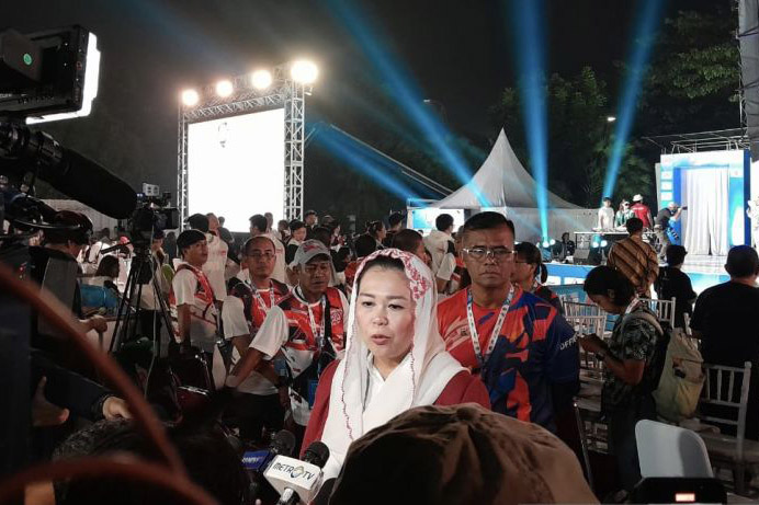 Yenny Wahid bahagia capaian medali di IFSC Jakarta melebihi target Yenny Wahid bahagia capaian medali di IFSC Jakarta melebihi target