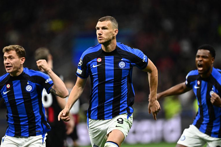 Gol Dzeko dan Mkhitaryan sukses bawa Inter Milan kalahkan AC Milan