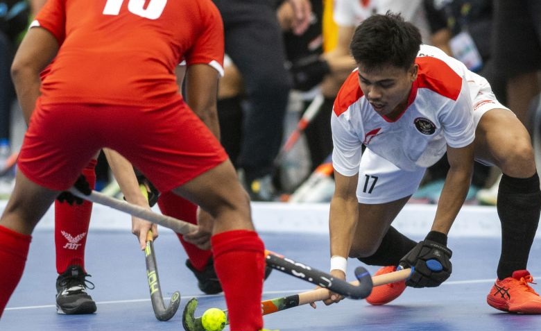 Gawang hoki indoor putra Indonesia tak tersentuh saat lawan Filipina Gawang hoki indoor putra Indonesia tak tersentuh saat lawan Filipina