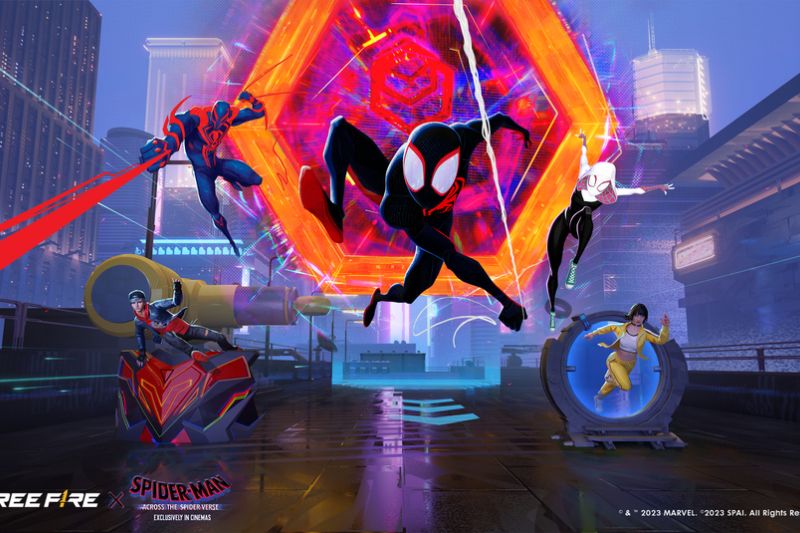 Free Fire kolaborasi dengan Spider-Man: Across the Spider-Verse