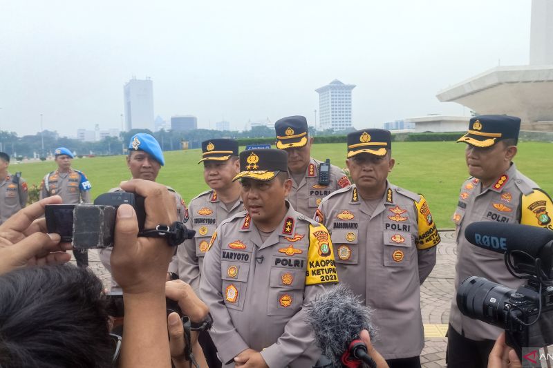 Polda Metro Jaya antisipasi penyusup saat Hari Buruh Internasional Polda Metro Jaya antisipasi penyusup saat Hari Buruh Internasional