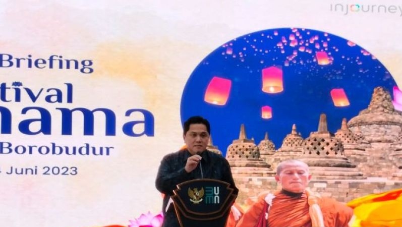 Menteri BUMN siap kembalikan Borobudur area spiritual yang seimbang