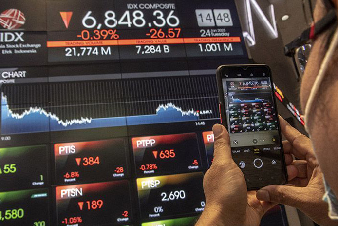 IHSG Senin dibuka menguat 10,37 poin