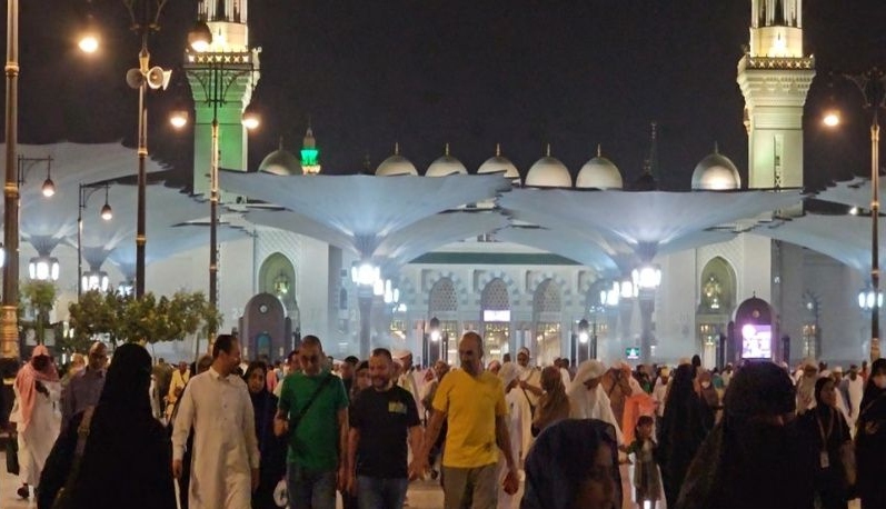 Jamaah calon haji gelombang pertama mulai Arbain di Masjid Nabawi