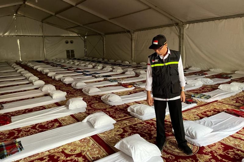 Tambahan toilet disiapkan untuk jamaah haji di Arafah Tambahan toilet disiapkan untuk jamaah haji di Arafah