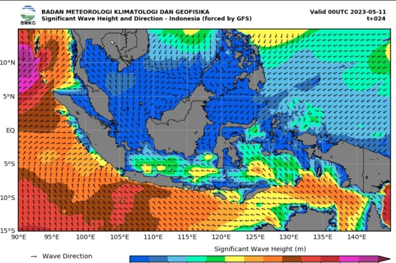 Masyarakat pesisir diimbau waspada gelombang tinggi hingga enam meter Masyarakat pesisir diimbau waspada gelombang tinggi hingga enam meter