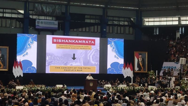 Menhan Prabowo katakan Indonesia sedang membuat kapal perang jenis fregat sendiri