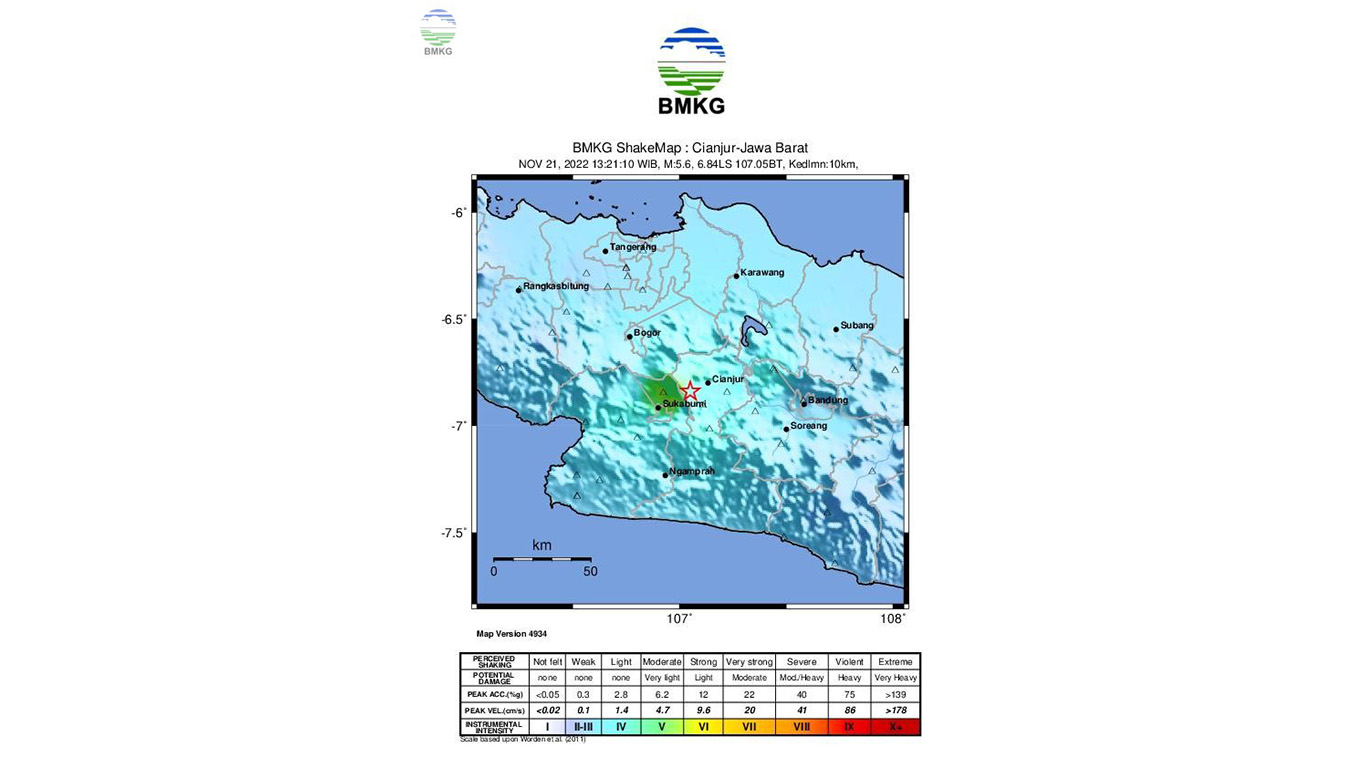 21 November 2022: Cianjur diguncang gempa dahsyat bermagnitudo 5,6 21 November 2022: Cianjur diguncang gempa dahsyat bermagnitudo 5,6