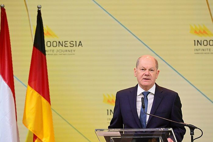 Kanselir Jerman serukan solusi dua negara untuk konflik Palestina-Israel Kanselir Jerman serukan solusi dua negara untuk konflik Palestina-Israel