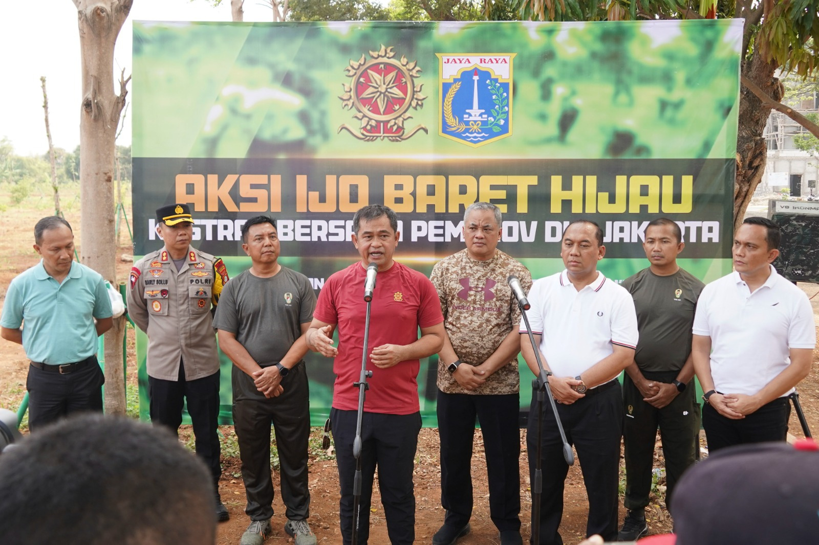 Aksi Ijo Baret Hijau, Kostrad tanam 1.000 pohon di lahan tidur Jakarta Aksi Ijo Baret Hijau, Kostrad tanam 1.000 pohon di lahan tidur Jakarta