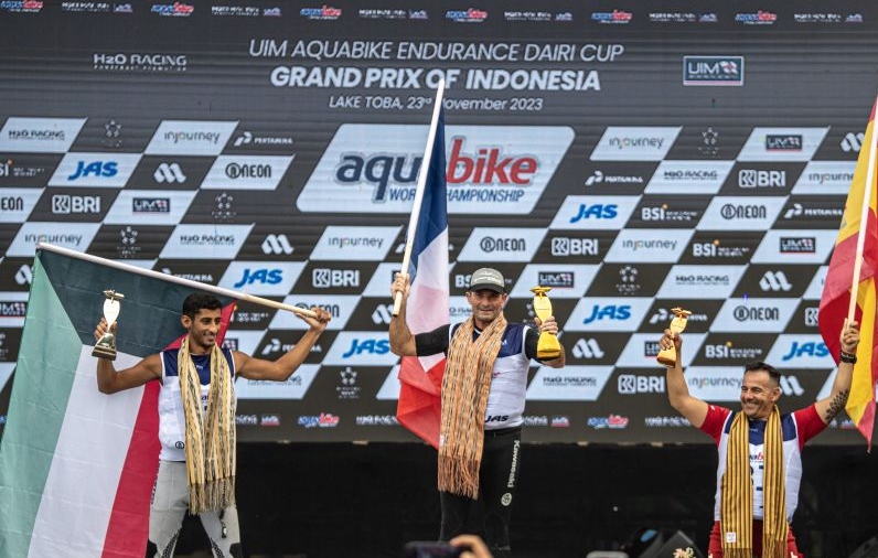 Bruno keluar sebagai juara dunia balap endurance jetski Aquabike 2023