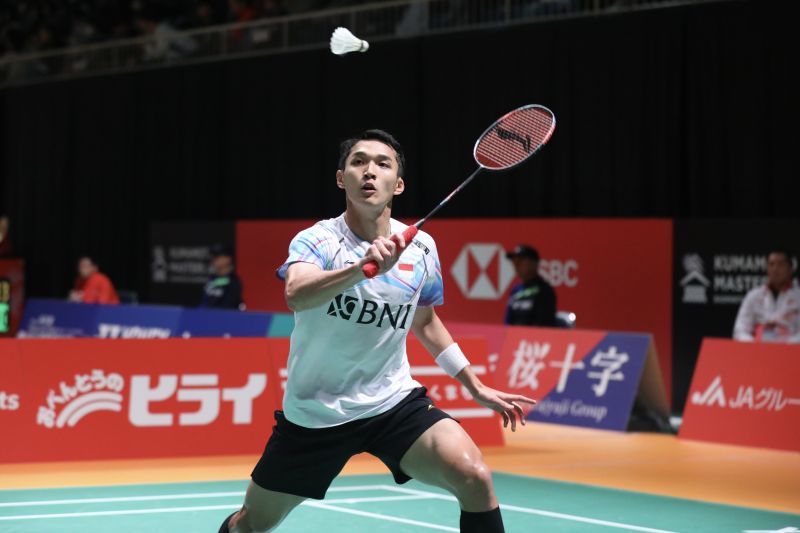 Jonatan awali Kumamoto Masters dengan kemenangan dua gim langsung Jonatan awali Kumamoto Masters dengan kemenangan dua gim langsung