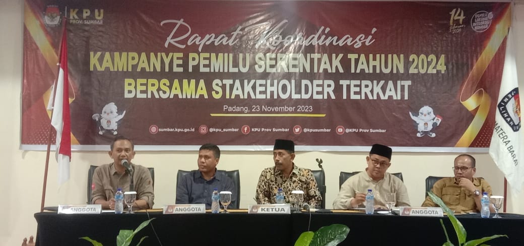 Jelang kampanye, KPU Sumbar gelar rakor bersama stakeholder Jelang kampanye, KPU Sumbar gelar rakor bersama stakeholder