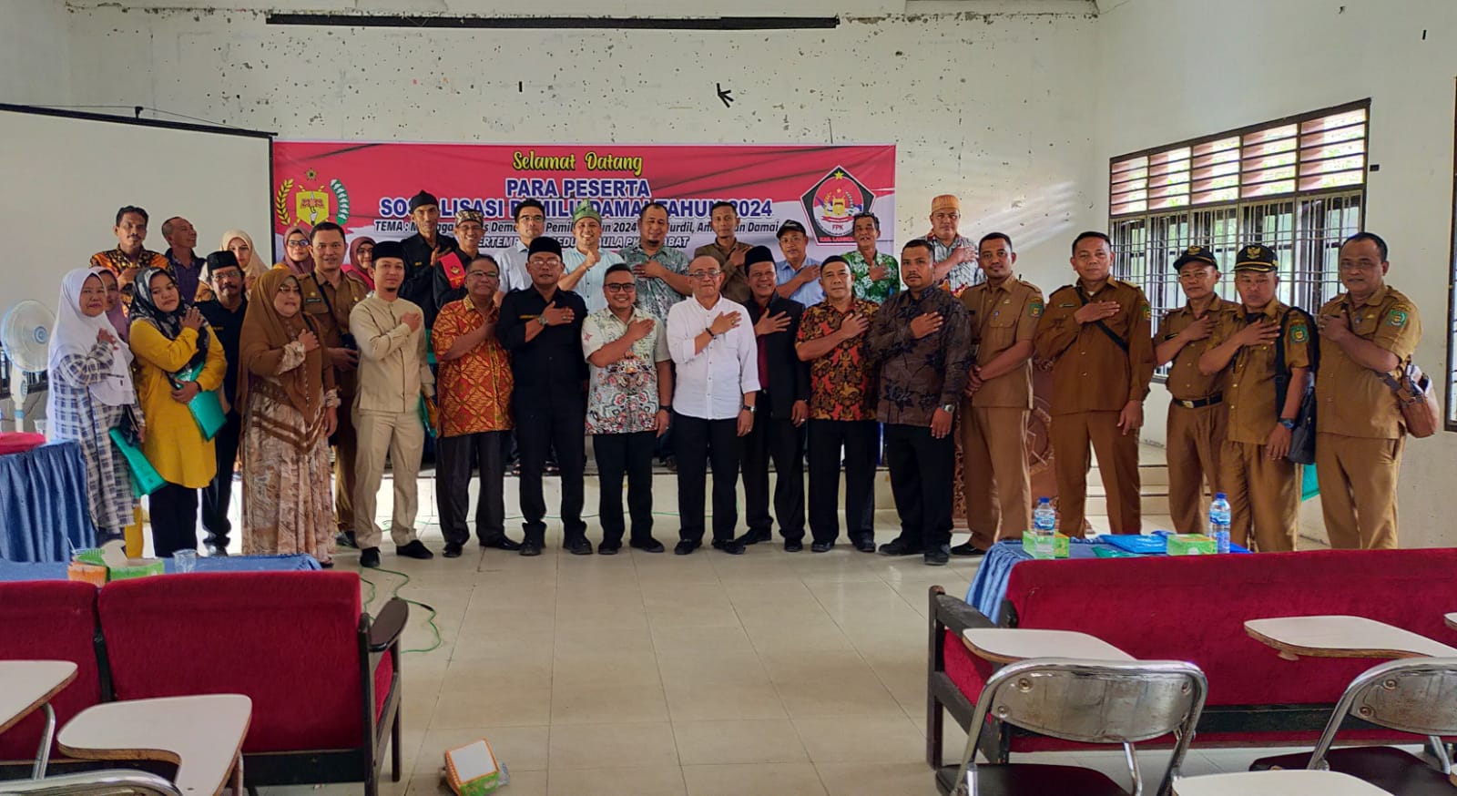 KPU Langkat hadiri Deklarasi Pemilu Damai yang digagas FPK bersama tokoh etnis  