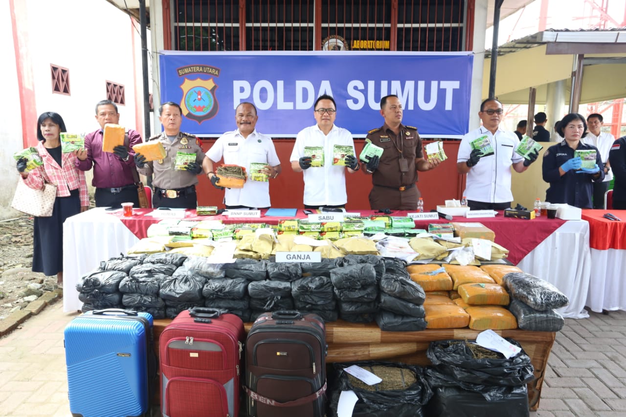 Musnahkan barang bukti narkoba skala besar, Polda Sumut selamatkan ratusan ribu jiwa Musnahkan barang bukti narkoba skala besar, Polda Sumut selamatkan ratusan ribu jiwa