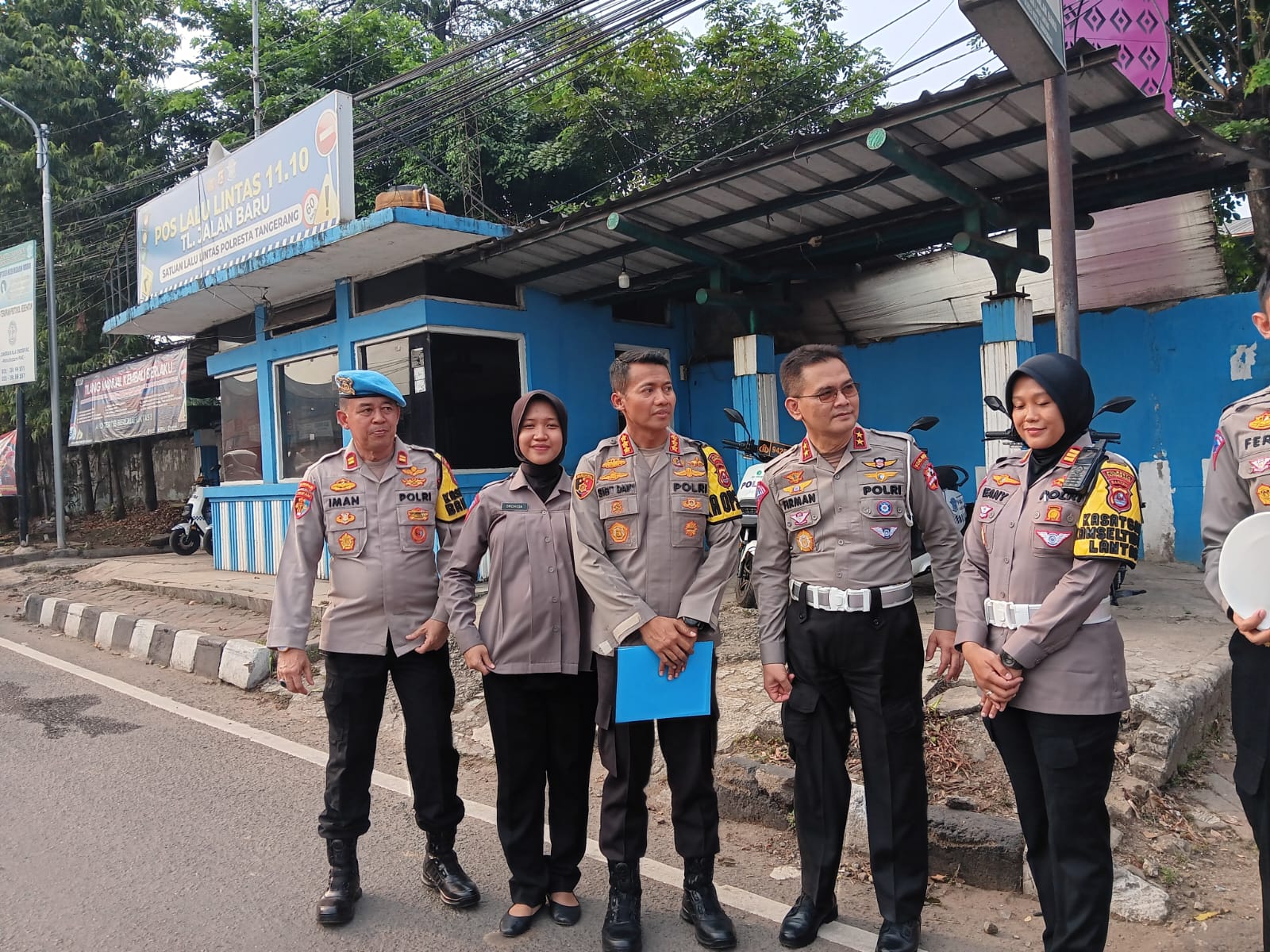 Kakorlantas Polri pantau Pos Pantau 11.10 TL Jalan Baru, Tangerang Kakorlantas Polri pantau Pos Pantau 11.10 TL Jalan Baru, Tangerang