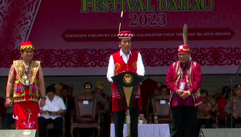 Presiden katakan semangat Bhinneka Tunggal Ika terwujud nyata di Kutai Barat Presiden katakan semangat Bhinneka Tunggal Ika terwujud nyata di Kutai Barat