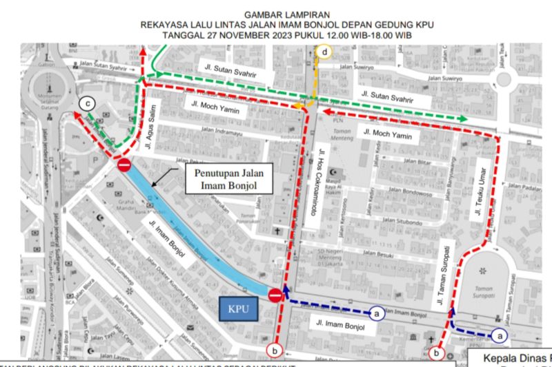 Dishub rekayasa lalu lintas saat Deklarasi Kampanye Damai Pemilu 2024 Dishub rekayasa lalu lintas saat Deklarasi Kampanye Damai Pemilu 2024
