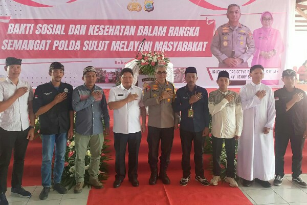 Polda Sulut gelar bakti kesehatan dan salurkan 500 paket sembako di Tondano