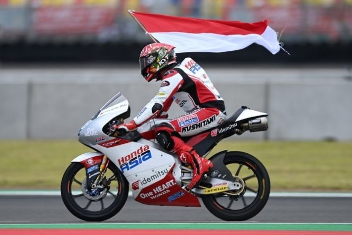 Mario Aji ingin nikmati momen balapan terakhir di kelas Moto3