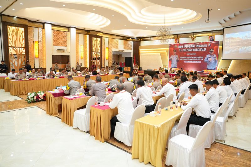 Polda Maluku Utara gelar operasional kesiapan pengamanan pemilu 2024